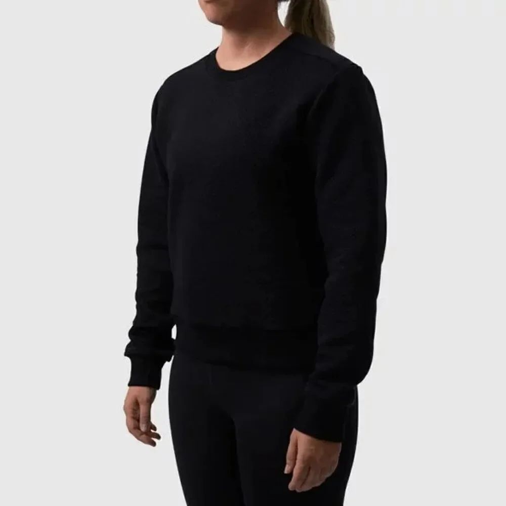 Born Primitive Waffle Crewneck Pullover Long-Sleeved Shirt in Black Size Medium